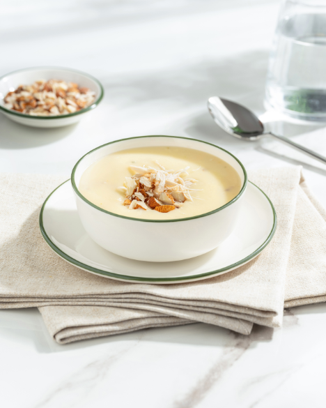 Bademli Tavuk Suyu Çorbası